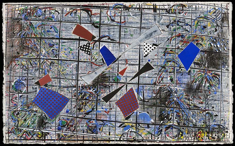 PUT IT ALL ON BLACK, Oil, Novacolor and Gold Leaf on prepared Arches 88, 14in by 22.5in PUT IT ALL ON BLACK, Oil, Novacolor and Gold Leaf on prepared Arches 88, 14in by 22.5in